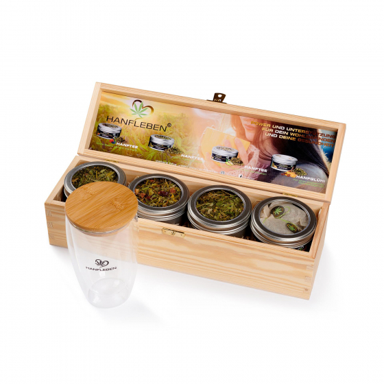 HANFLEBEN® Teabox Variant 1 + Tea glass