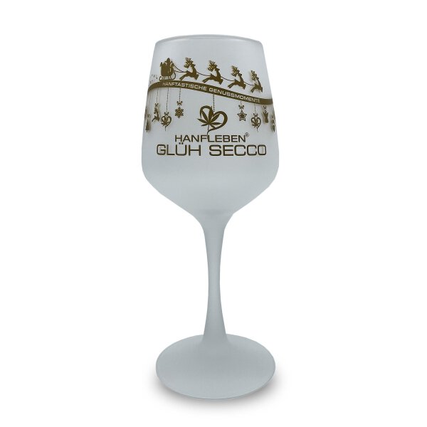 Weinglas satiniert Weihnachtsedition
