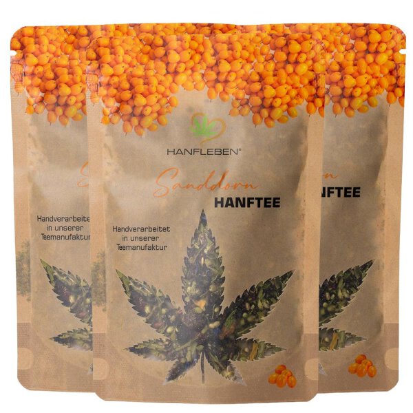 Hanftee Sanddorn 50 g 3er Pack