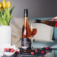 Hanfwein Rosé Wein Rosengold