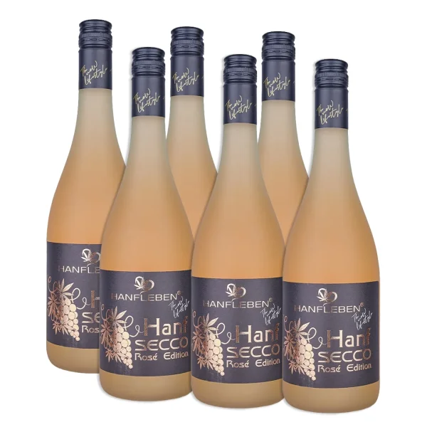 Hanf Secco rosé 11%  im Karton (6 x 0,75 l)