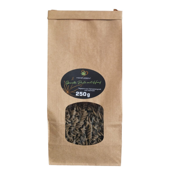 Spirelli Pasta mit Hanf