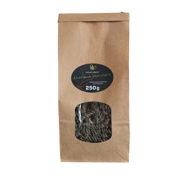 Dinkel Spirelli Pasta mit Hanf