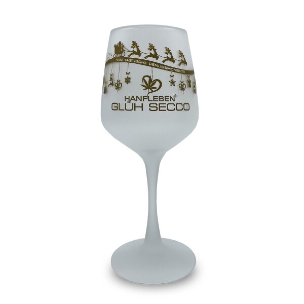 Weinglas satiniert Weihnachtsedition