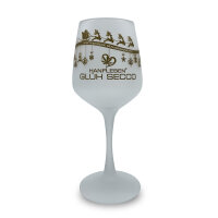 Weinglas satiniert Weihnachtsedition