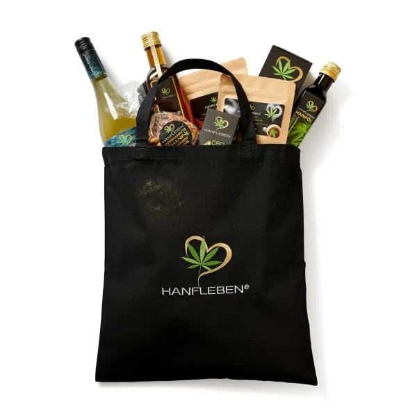 Baumwolltasche groß mit Logostickerei